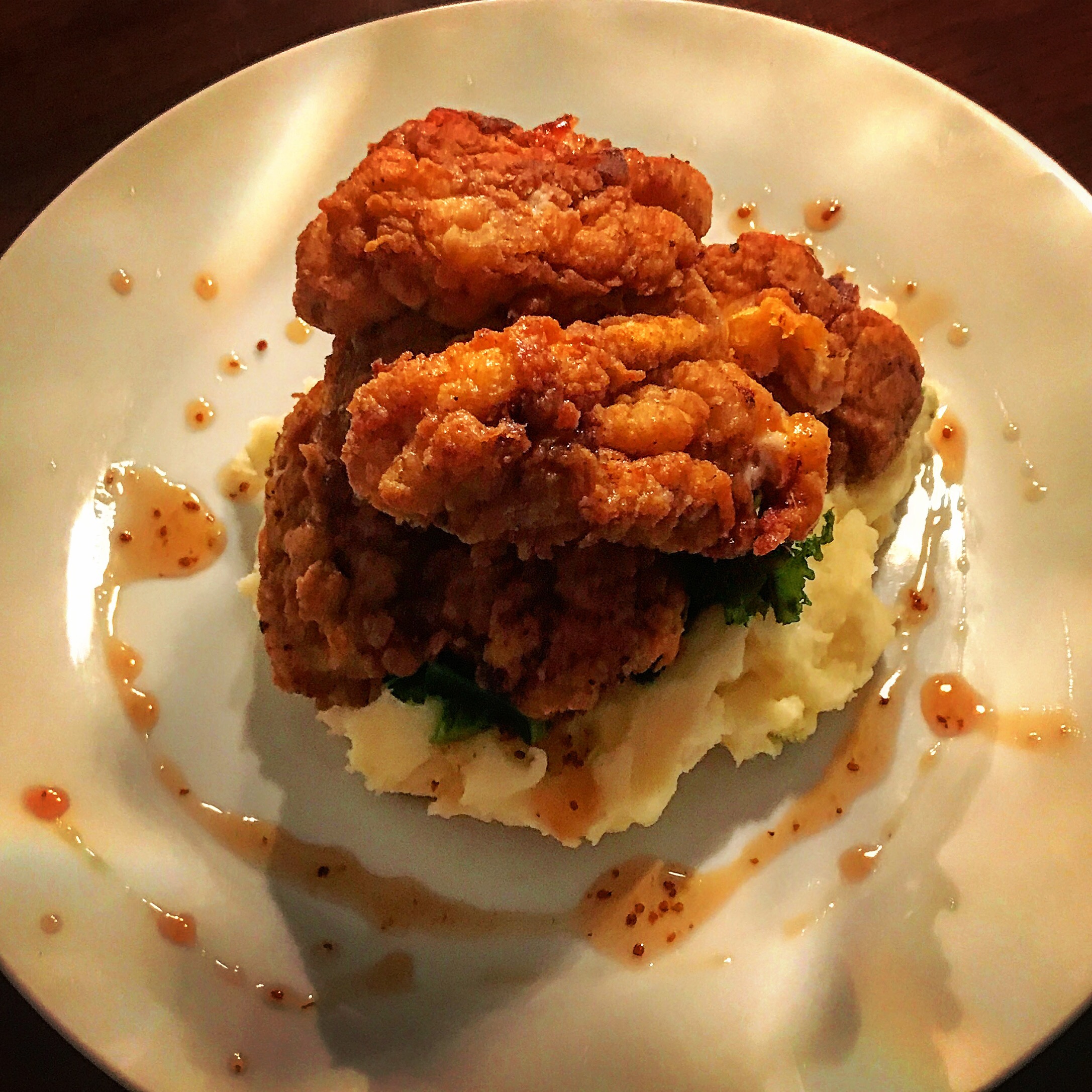 Fried Chicken with Maple Syrup