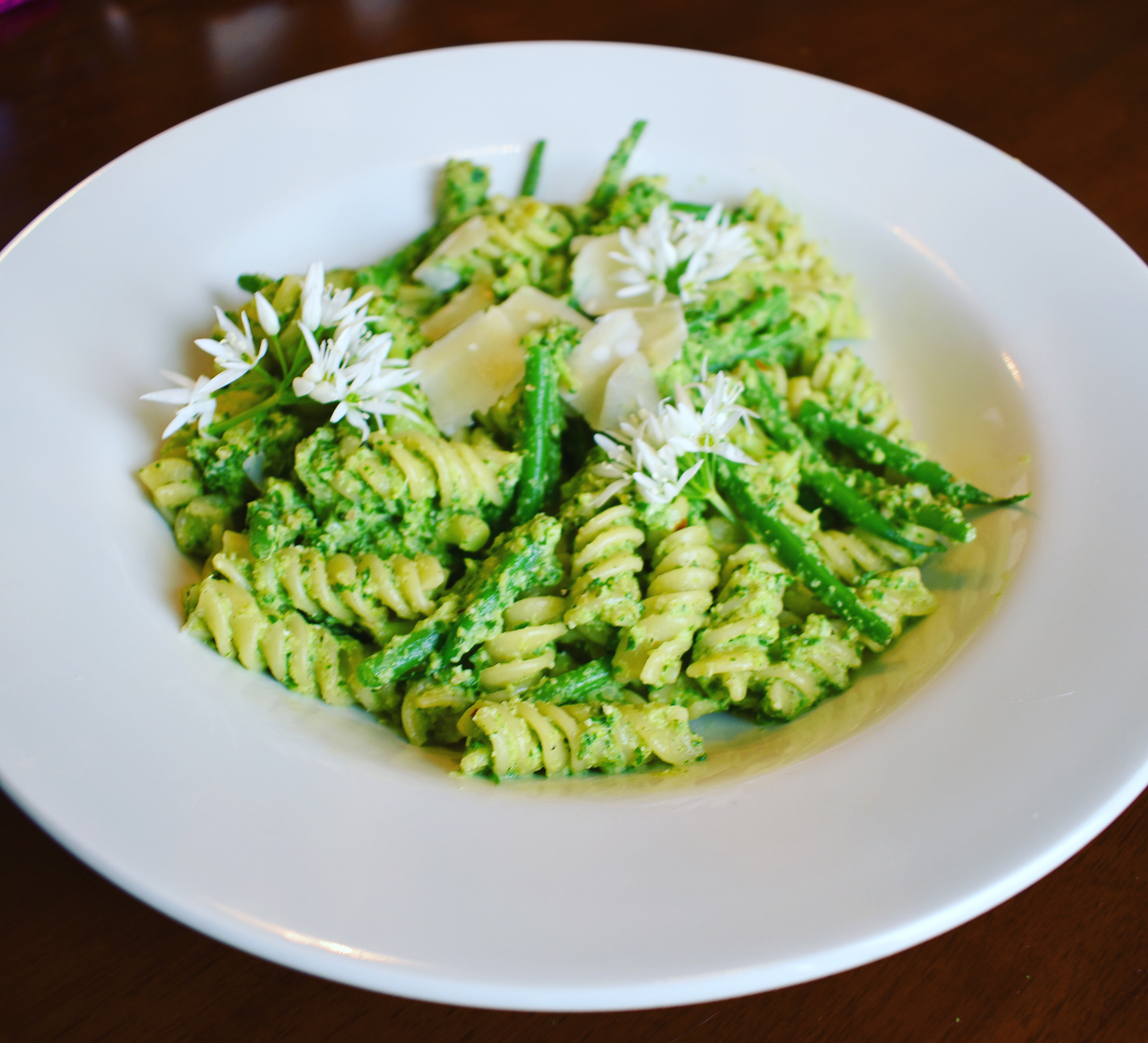 Wild Garlic and Broccoli Pesto Pasta