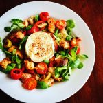 Goats Cheese Panzanella Salad