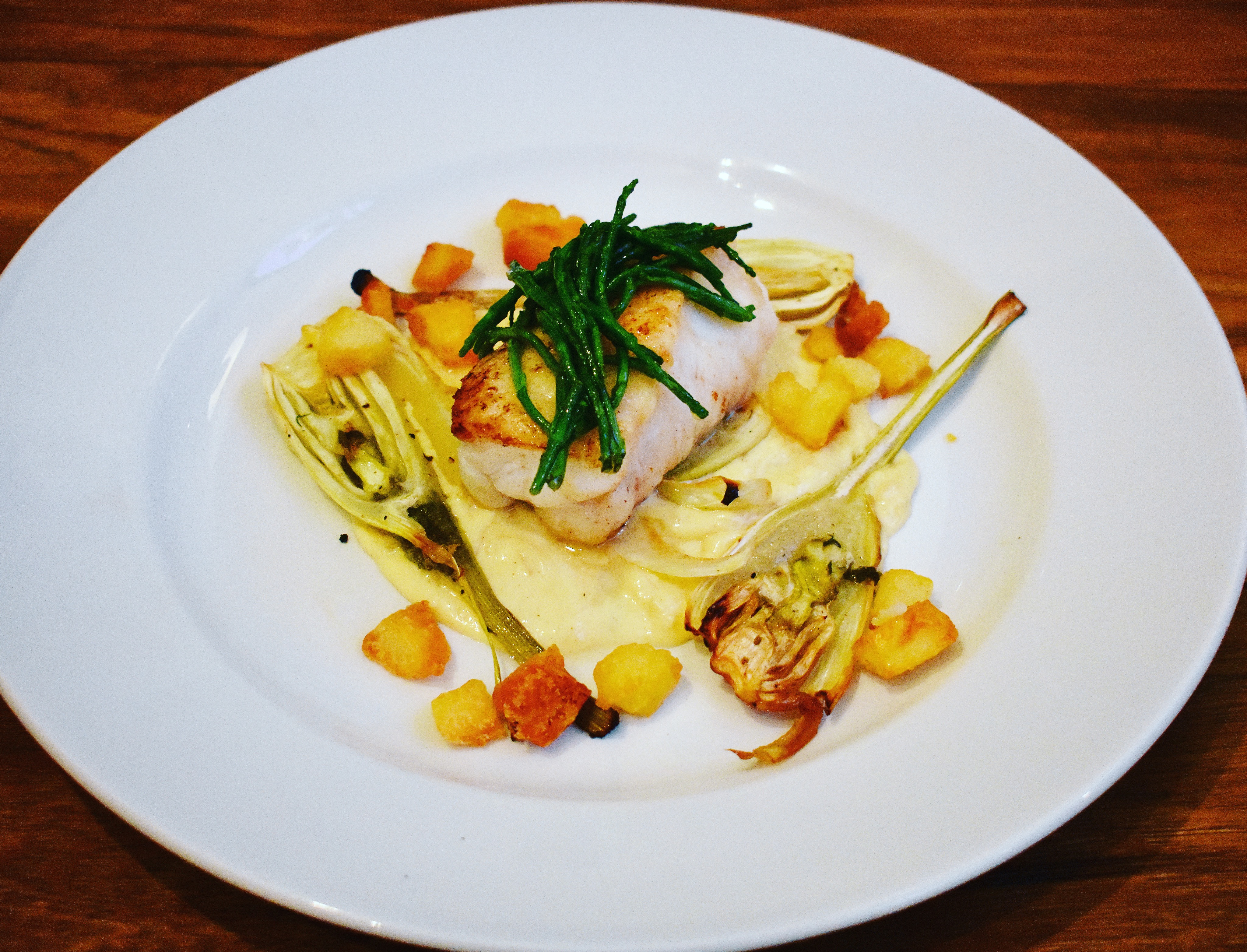 Monkfish with Prosecco Sauce
