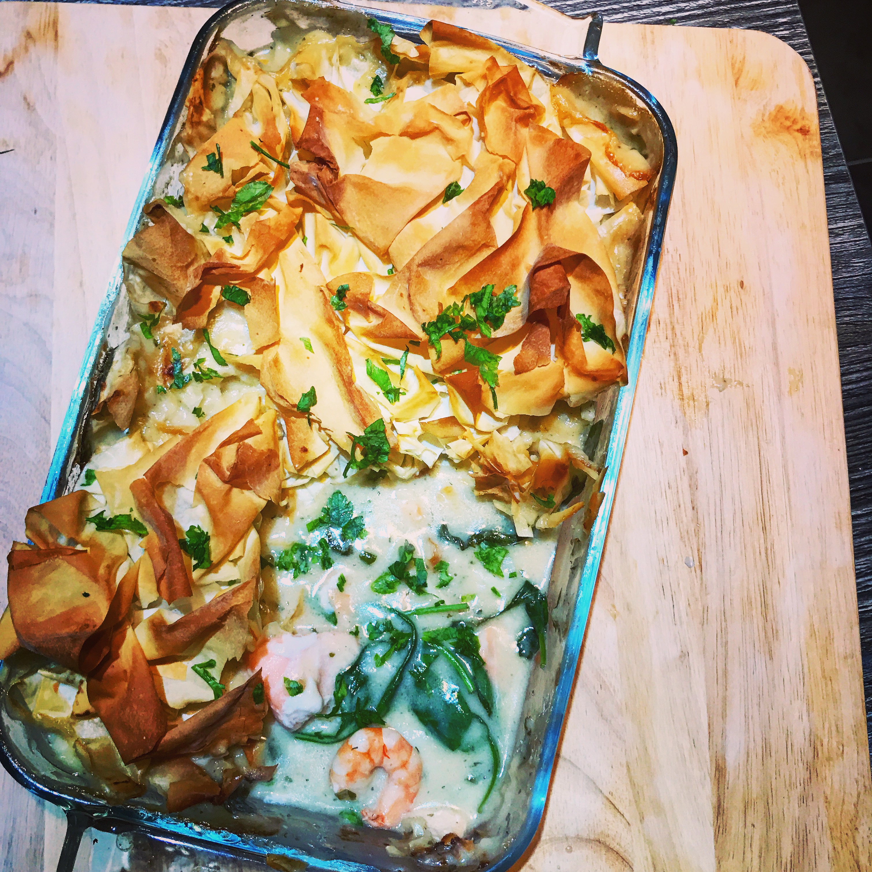 Luxury Filo Fish Pie