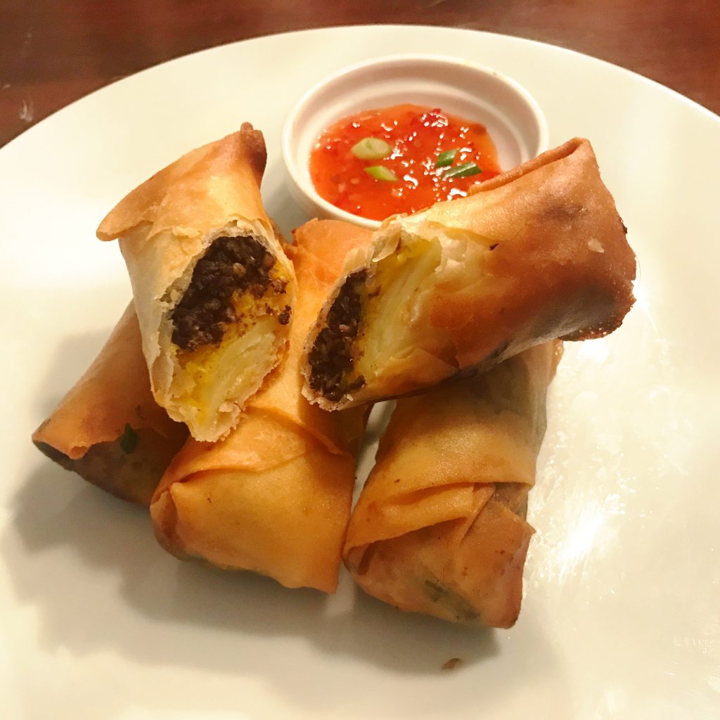 Haggis Neeps and Tatties Spring Rolls