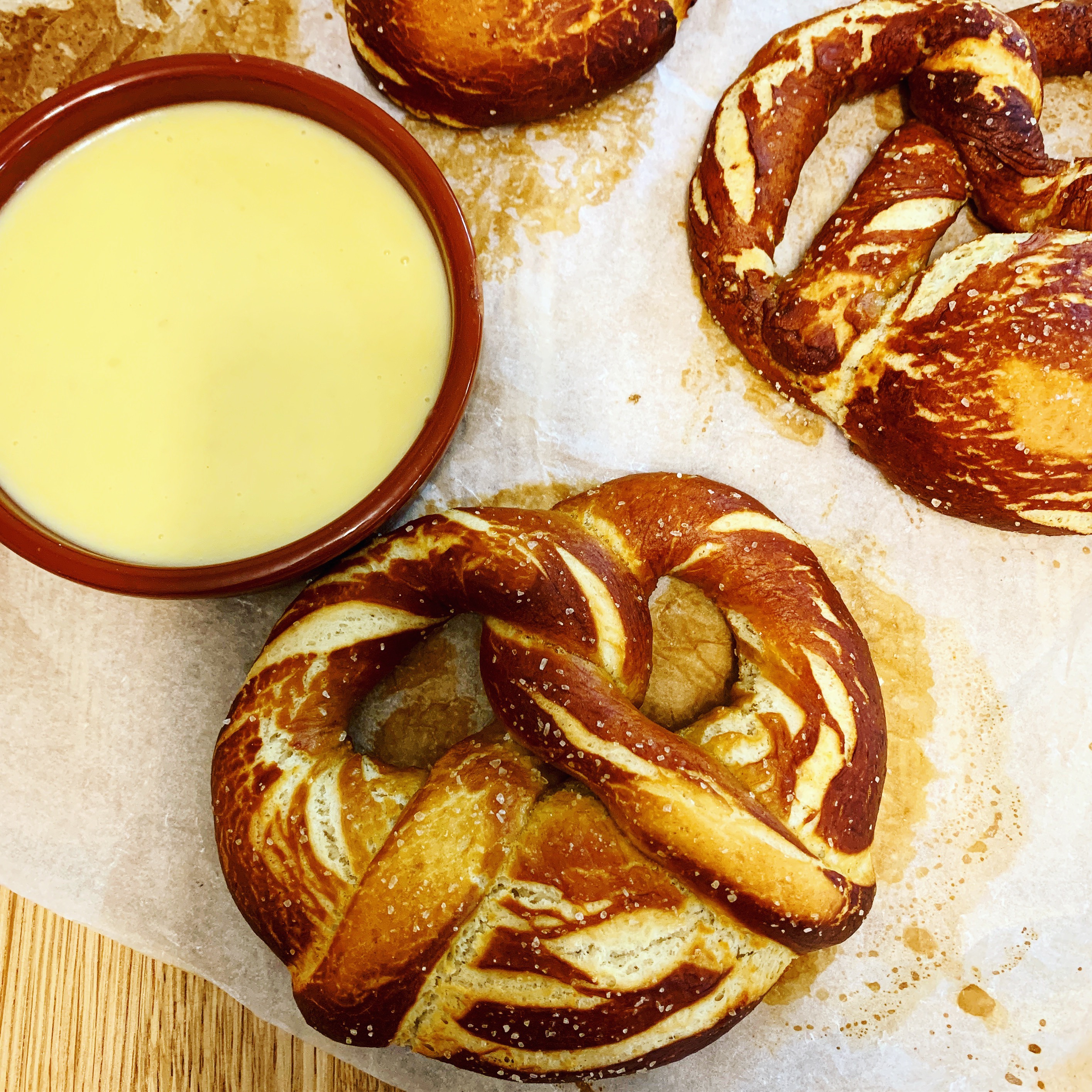 German Pretzels with Beer Fondue