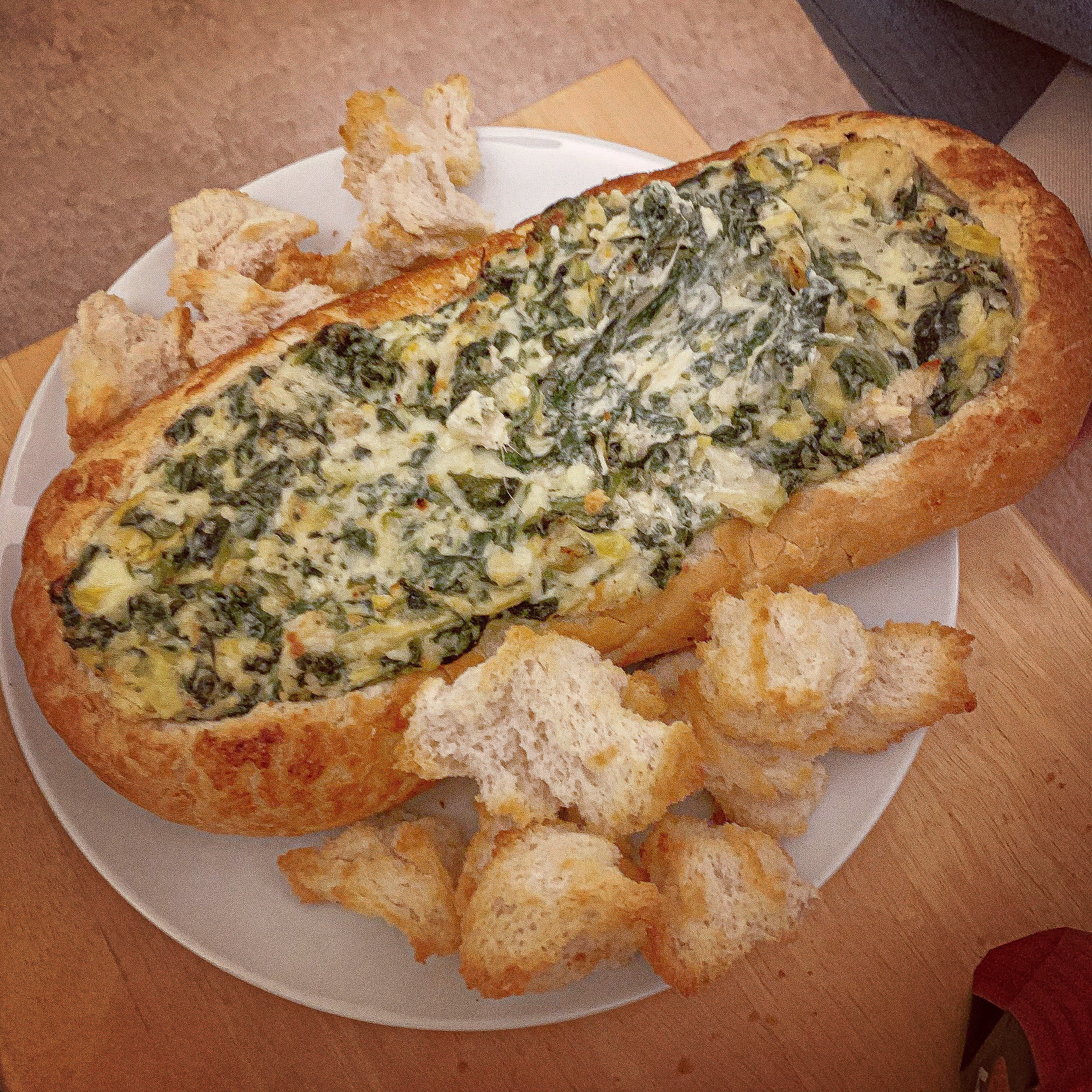 Spinach and Artichoke Bread Dip