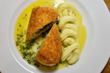 Chicken Kiev with Creamy Mash