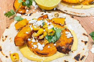 Butternut Squash and Sweetcorn Tacos